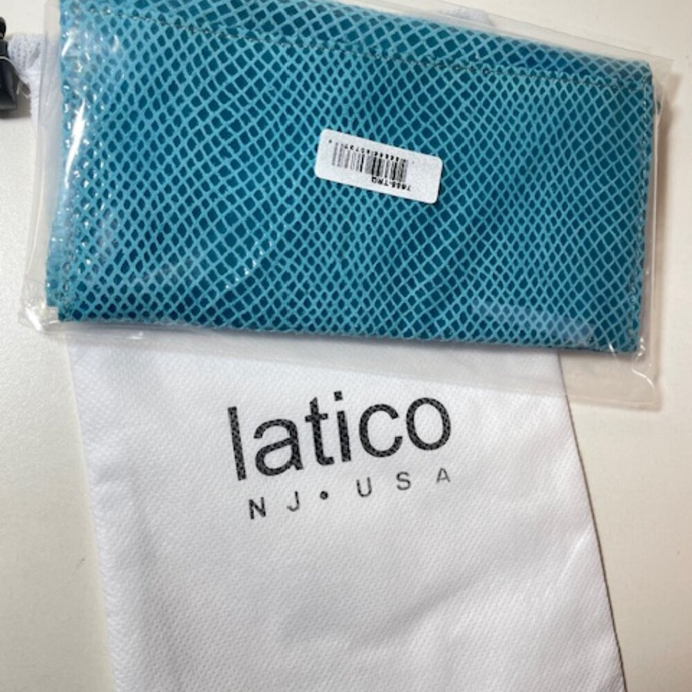 Latico Leather Gio Wallet Turquoise Brand NEW - Picture 5 of 5